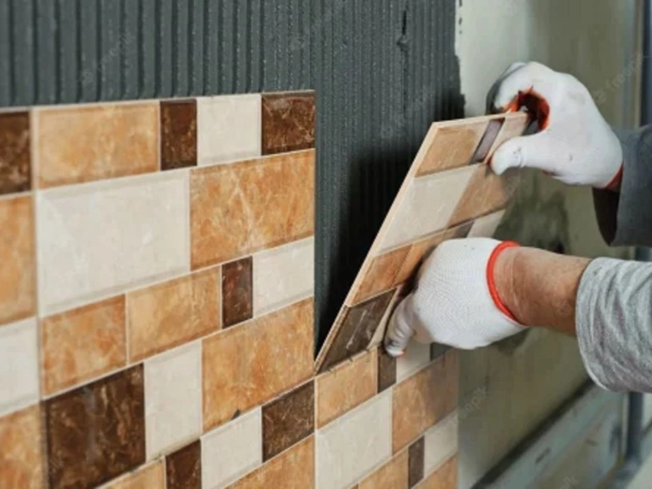 Tiles fixing work in Sharjah